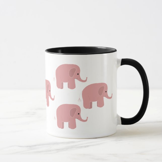 Tasse Petits éléphants roses (Droite)