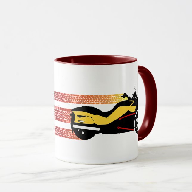 Tasse Peuvent la tasse, la tasse, ou le Stein de "bande (Devant droit)