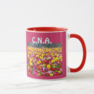 Tasse PEUVENT les fleurs personnalisées de tulipe de