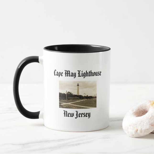 Tasse Phare de Cape May (Avec donut)