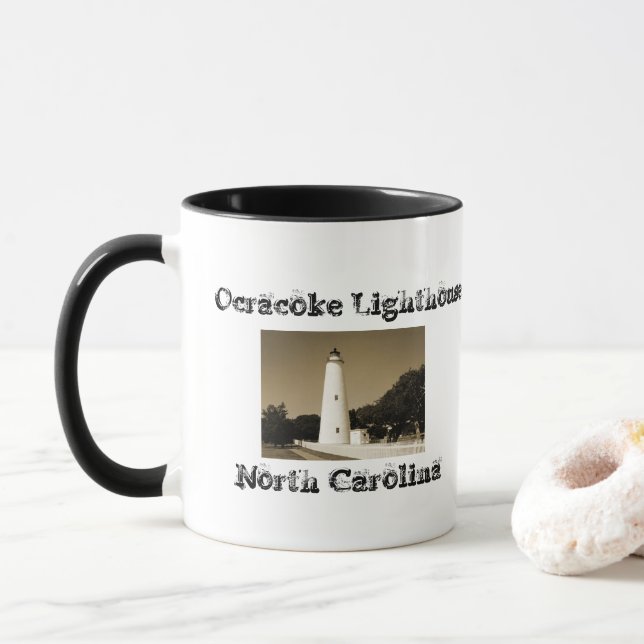 Tasse Phare d'Ocracoke (Avec donut)