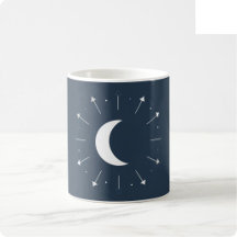 Tasse Phase Lunaire Céleste - Bleu Nuit Profond &