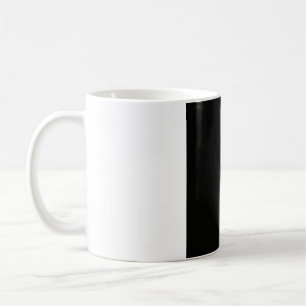 Tasse Phase Lunaire Minimaliste Plate - Noir Monoc