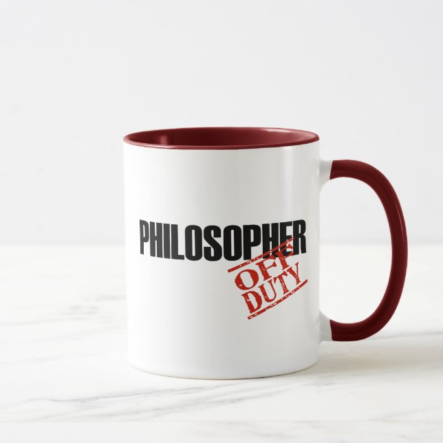 Tasse Philosophe QUI N'EST PAS DE SERVICE (Droite)