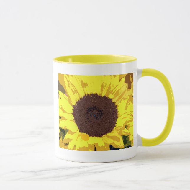 Tasse Philosophie d'un tournesol (Droite)