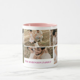 Tasse photo de famille personnalisée