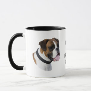 Tasse Photo de portrait de chien de boxeur