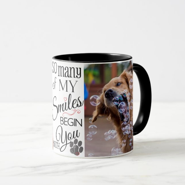 Tasse Photo faite sur commande d'animal familier de tant (Devant droit)