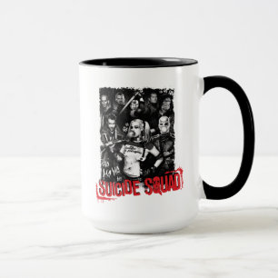 Tasse Photo grunge de groupe du peloton   de suicide