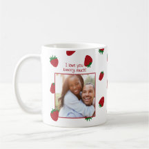 Tasse Photo Je T'aime Beaucoup Fraise