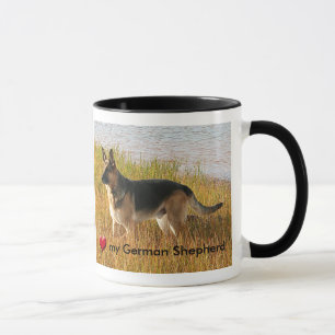 Tasse Photo multipliée pure de berger allemand sur la