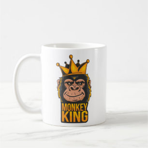 Tasse Photo Nom Typographie Moderne Cool MonkeyKin