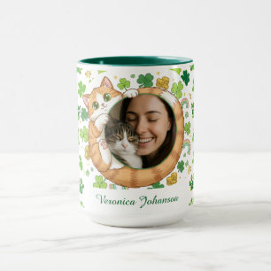 Tasse photo personnalisée de la St. Patrick avec u