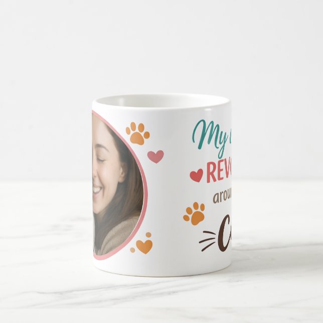 Tasse Photo Personnalisée pour Amoureux de Chats (Centre)