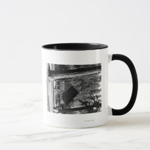 Tasse Photographie de vue de cabine de lac diamond,