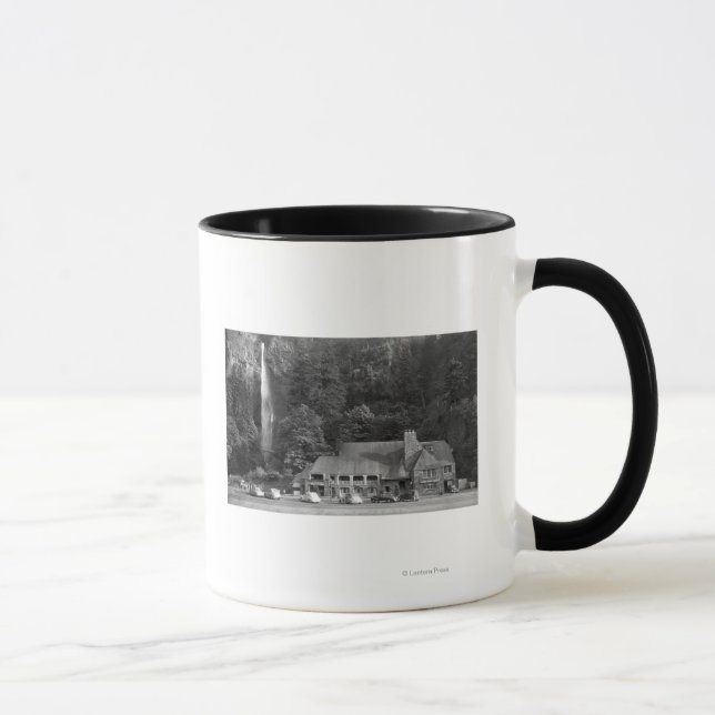 Tasse Photographie du Multnomah Lodge and Falls (Droite)