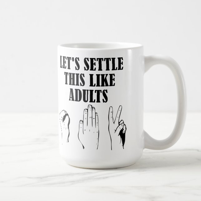 Tasse Pierre Feuille Ciseaux (Droite)