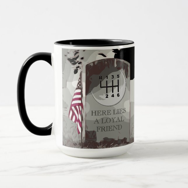 Tasse Pierre tombale MANUELLE (Gauche)