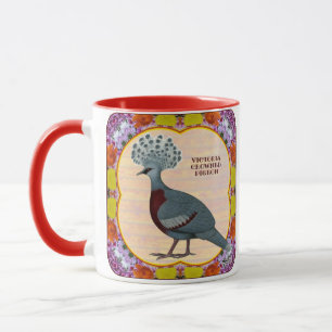 Tasse Pigeon Fleur Couronné