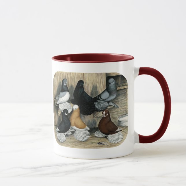 Tasse Pigeons de culbuteur ratés (Droite)