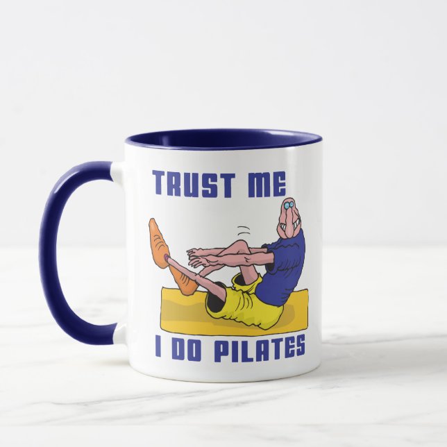 Tasse Pilates drôle (Gauche)