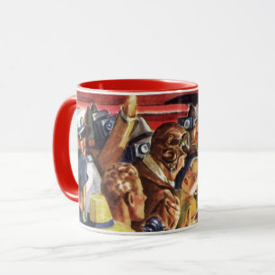 Tasse Pilote d'avion à une seule hélice vintage avec Pap