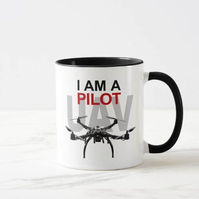 Tasse Pilote d'UAV Quadpilot Quadcopter (Droite)