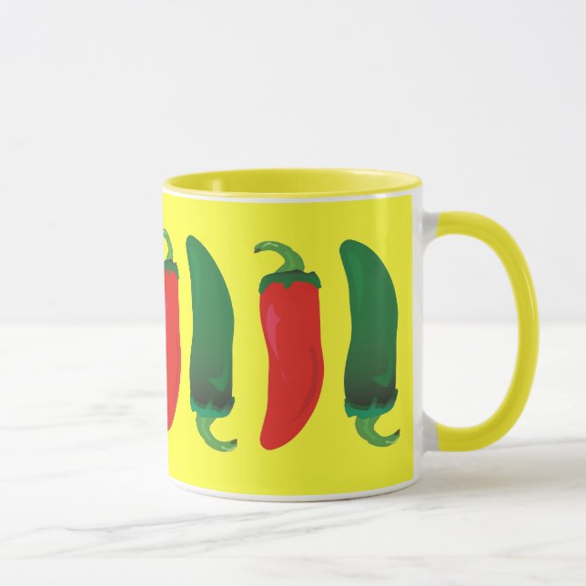 Tasse Piments verts rouges de N (Droite)