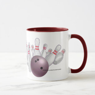 Tasse Pink Bowling Ball Fête personnalisée