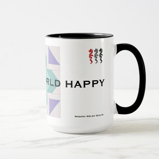 Tasse Piquez le monde heureux (Droite)