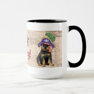 Tasse Pirate de rottweiler