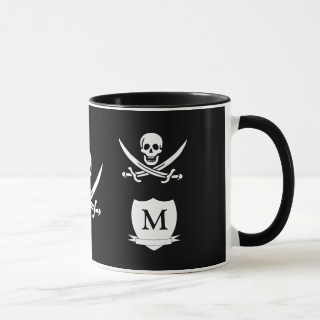 Tasse Pirate et monogramme (Droite)