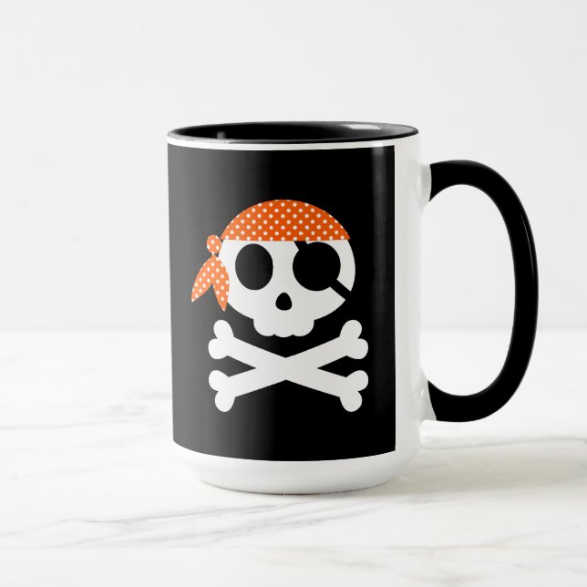 Tasse Pirate Skull Skeleton Bandanna (Droite)