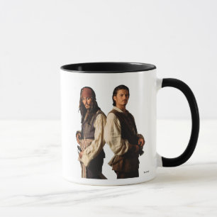 Tasse Pirates de Jack Sparrow et Will des Caraïbes