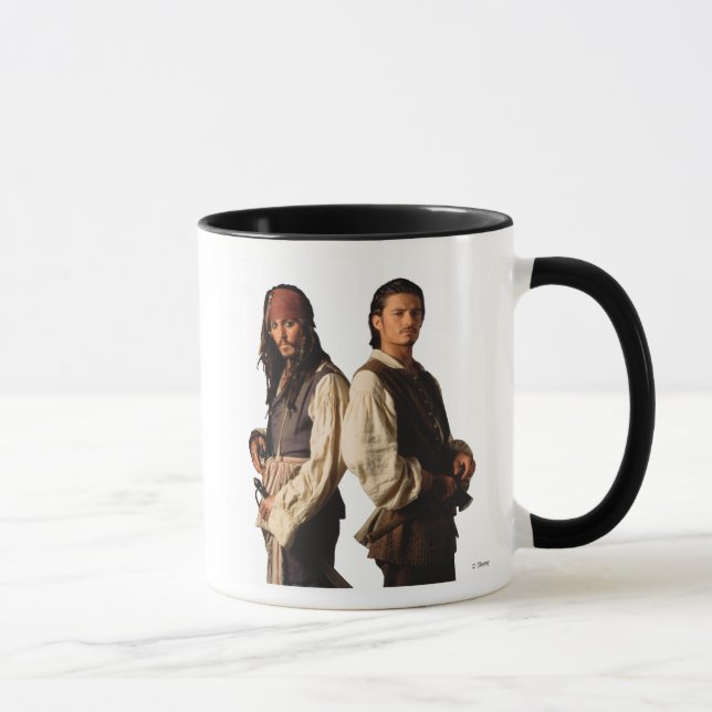 Tasse Pirates de Jack Sparrow et Will des Caraïbes (Droite)