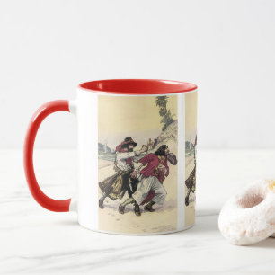 Tasse Pirates Vintage, Duel jusqu'à la mort sur la plage