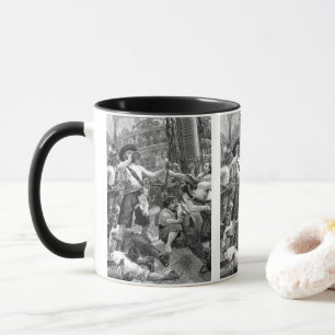 Tasse Pirates vintages Lutte et boisson sur le navire