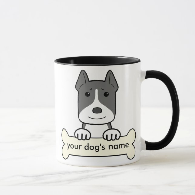 Tasse Pitbull personnalisé (Droite)