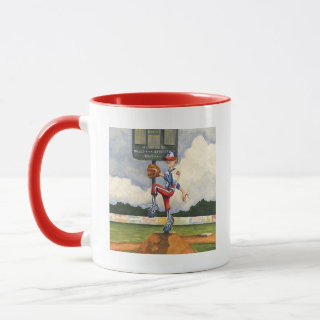 Tasse Pitcher de baseball sur Mound par Jay Throckmorton (Gauche)