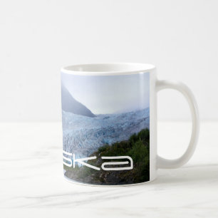 Tasse pittoresque de photo de glacier d'Alaska