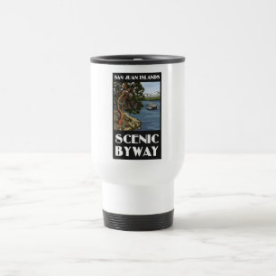 Tasse pittoresque de voyage de chemin détourné