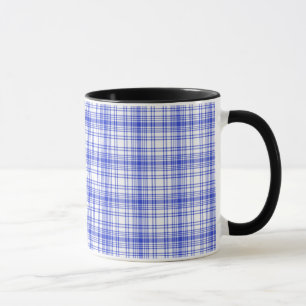 Tasse Plaid blanc bleu 2