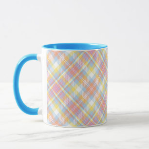 Tasse Plaid en pastel de rayure