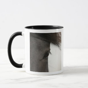 Tasse Plan rapproché d'oeil et de cheveux de cheval