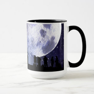 Tasse Planétarium Silhouettes Lune Étoiles Astronomie