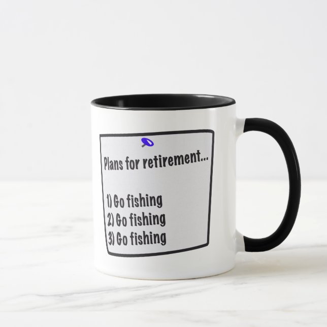 Tasse Plans pour la retraite (pêche) (Droite)
