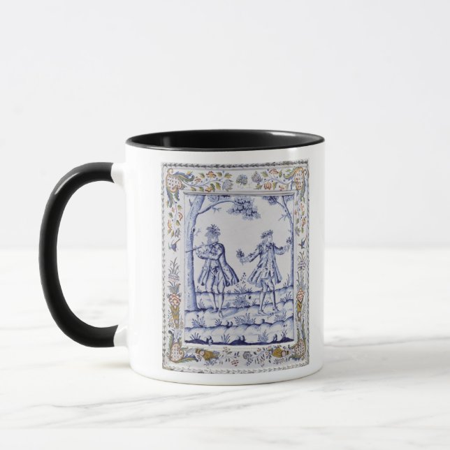 Tasse Plaque dépeignant une scène 'du Flute magique (Gauche)