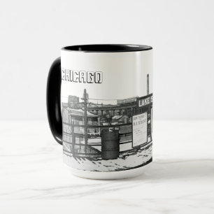 TASSE PLATEFORME DE MÉTRO GRITTY CHICAGO LAKE STREET 195
