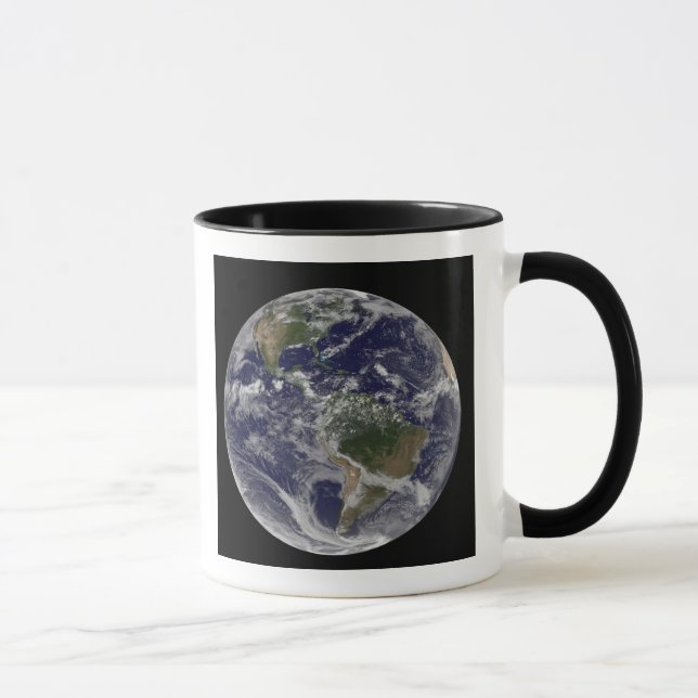 Tasse Pleine Terre montrant l'Amérique du Nord et l'Amer (Droite)
