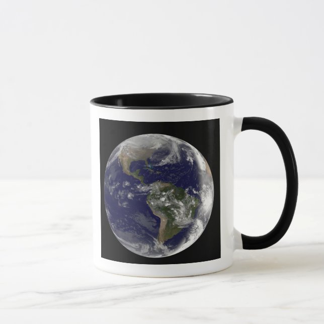 Tasse Pleine Terre montrant l'Amérique du Nord et l'Amer (Droite)